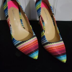 (NEW) Gianni Bini Vibrant Striped Heels